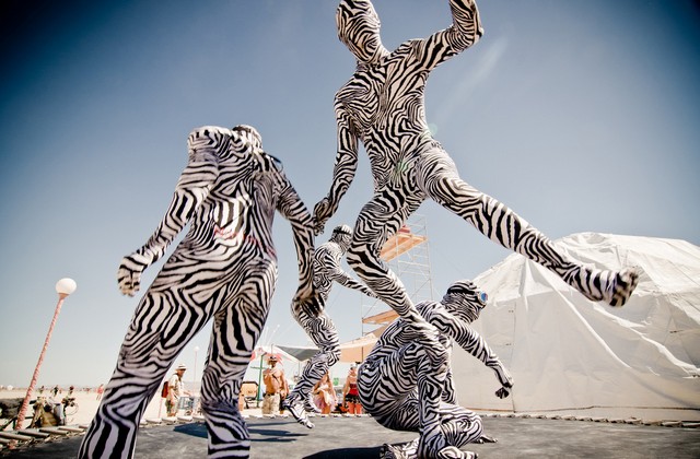 One of the best things about wandering at Burning Man is stumbling upon random happenings like this one.